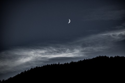 Darkness falls over the Rockies