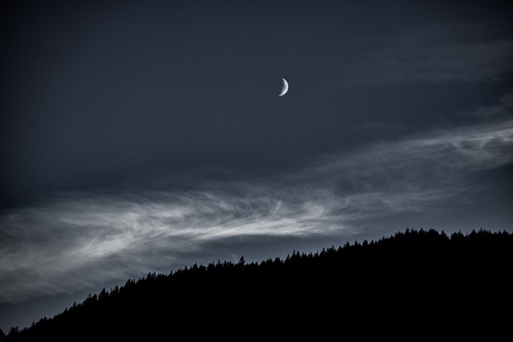 Darkness falls over the Rockies