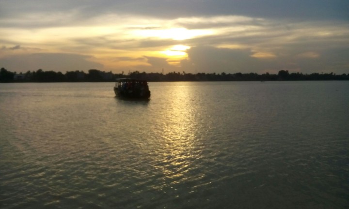 Sunset over River Ganges