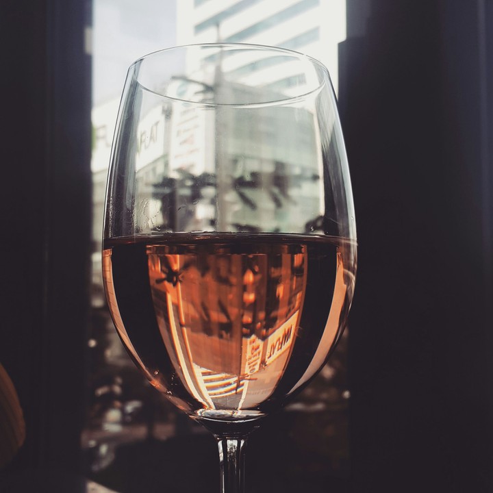 Drinking, laughing, loving.