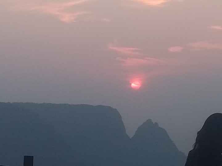 Sunset and the shades