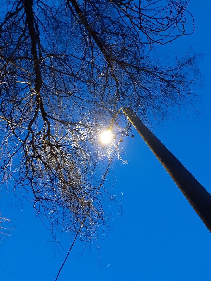 ночь, улица, фонарь