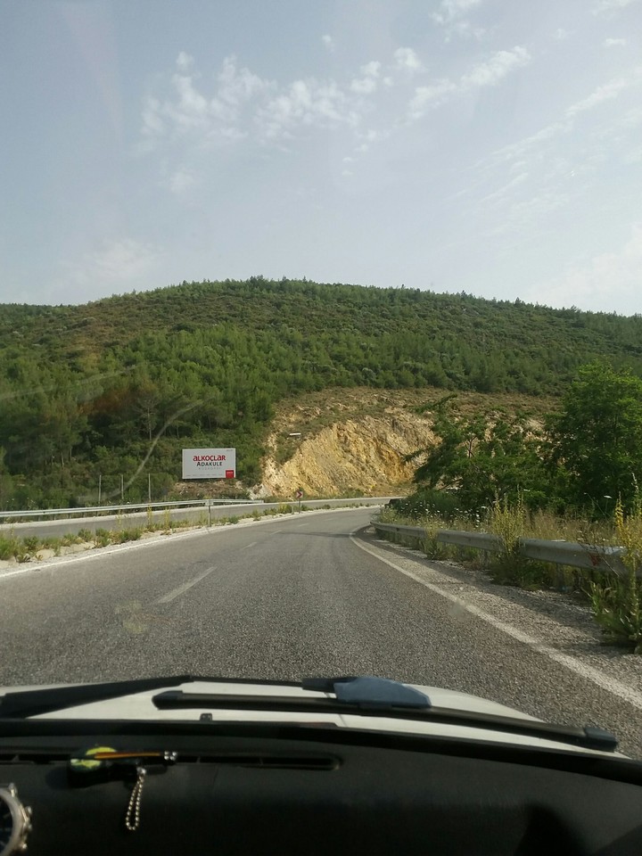 on the way