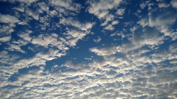 céu azul...