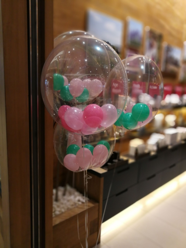 small balloon in balloon