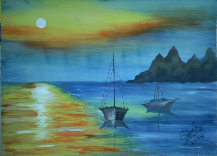 Sunset painting