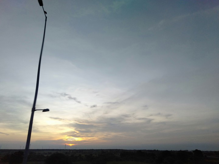 Exciting moments of sun rise