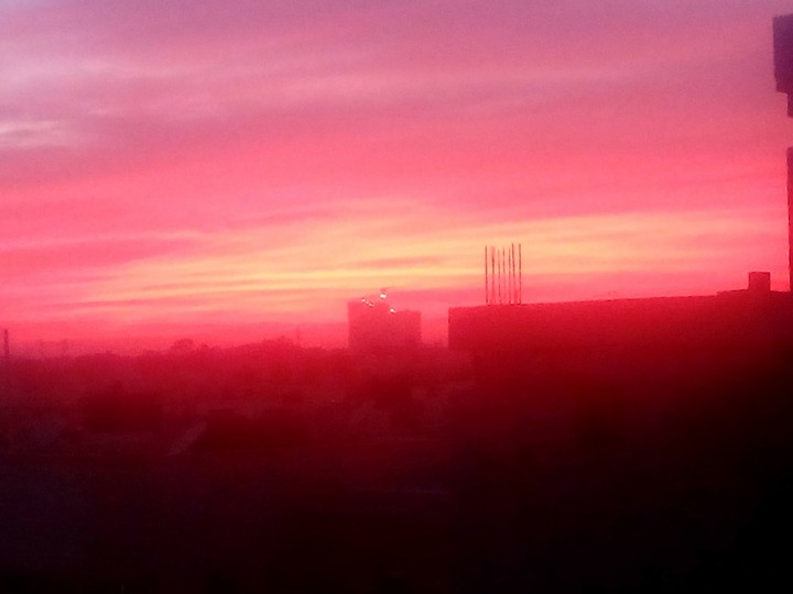 red sky