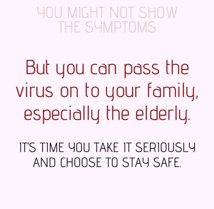 Take It Seriously And Choose To Stay Safe....