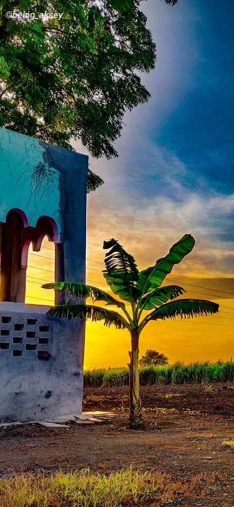 Sunset at musjid
