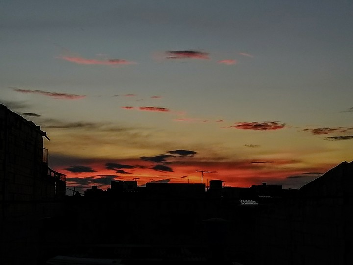 Atardecer.