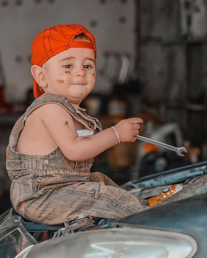 Lovely mechanic baby