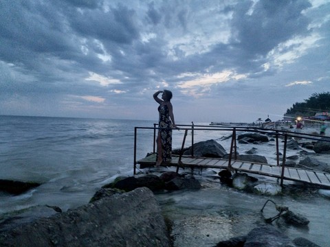 By the sea