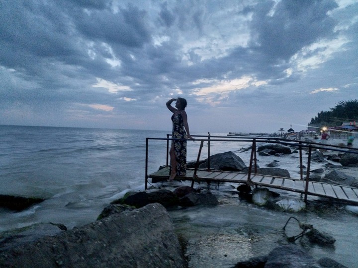 By the sea