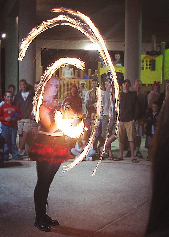 fire dancer