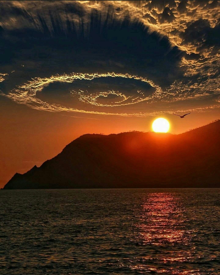 Spiral sunset