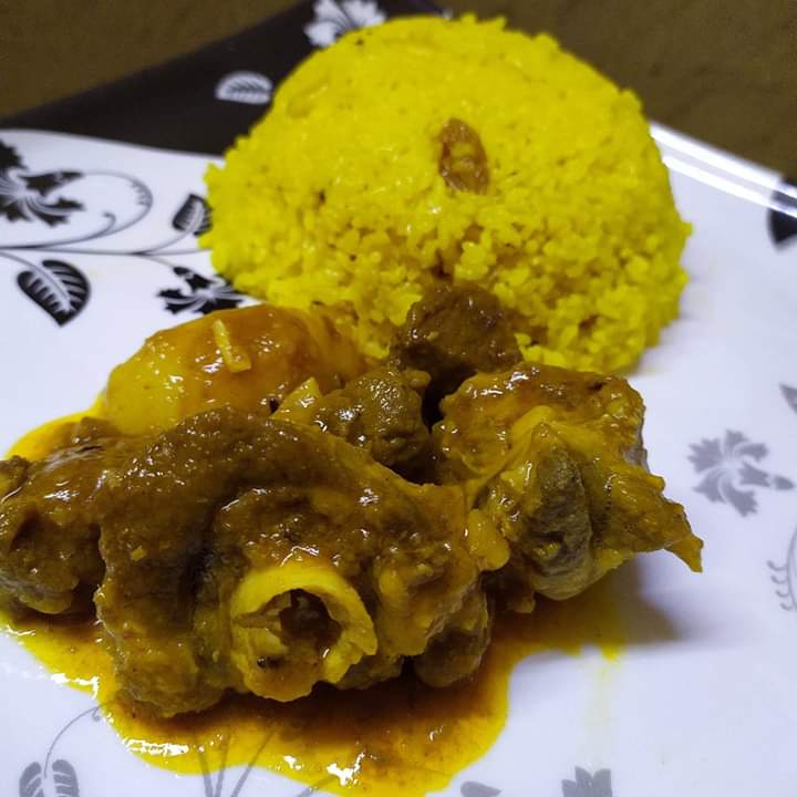 bengali food pulau mangsho