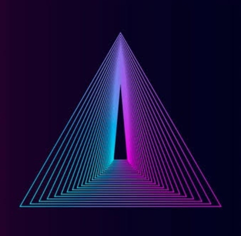 רקעים violet, triangle