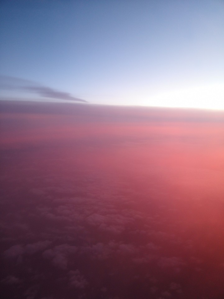 Red clouds at night