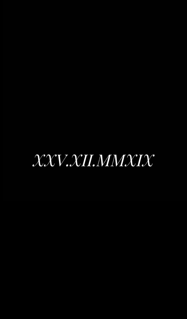 XXV.XII.MMXIX