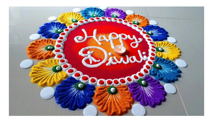 *Nice rangoli*