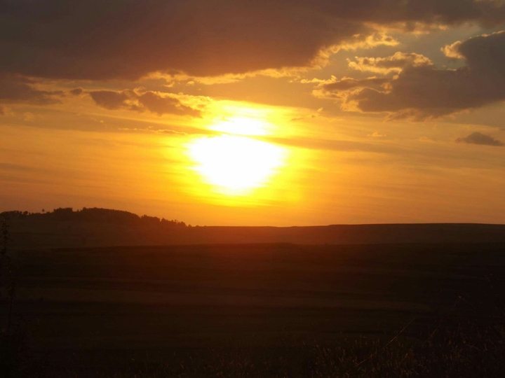 Red sun