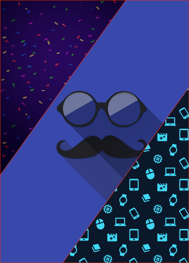 Trendy geek wallpaper