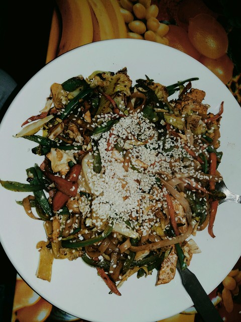 Healthy noodles full of veggies!