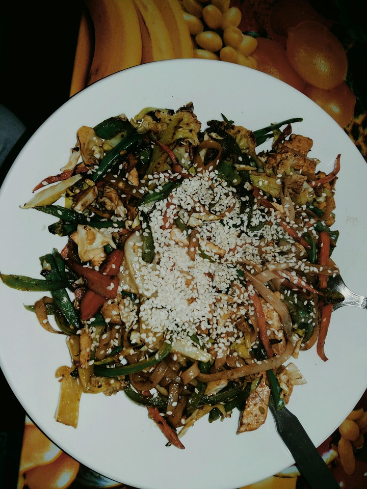 Healthy noodles full of veggies! 