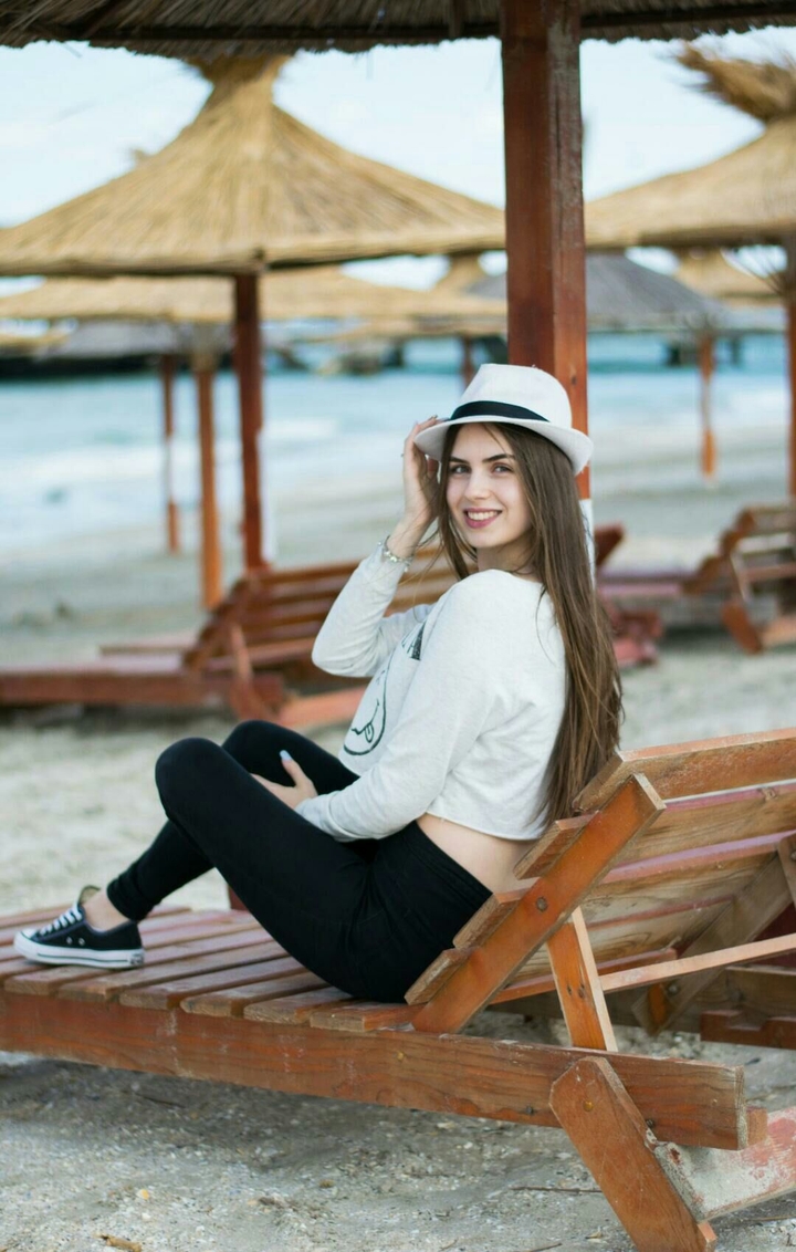 Girl and sand