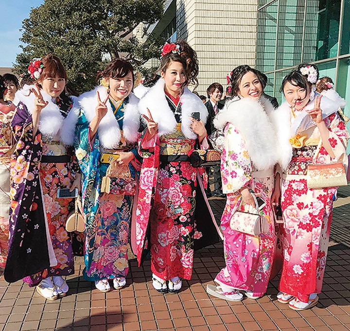 Coming of Age ceremony - formal kimono