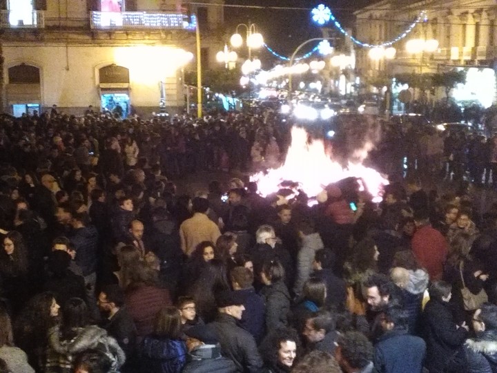 Piazza ceppo di Natale