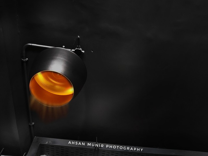Black and white lamp light