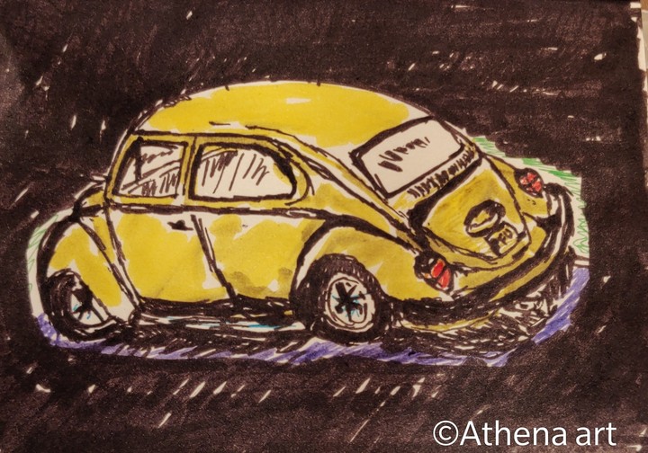 Yellow car