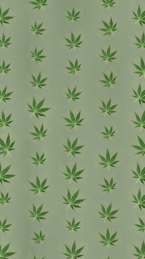 Marijuana Leaves Falling