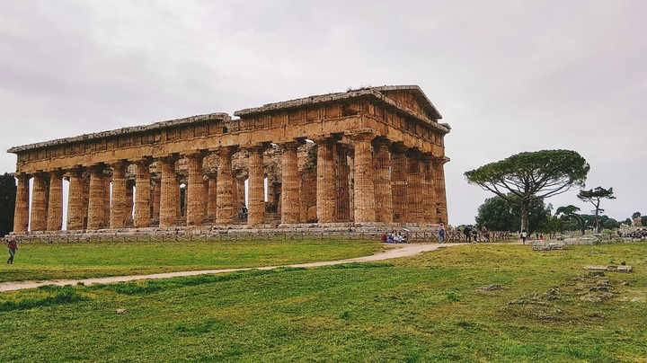 Temple de Poséidon (450 a.v. J-.C.) , paestum, Italie