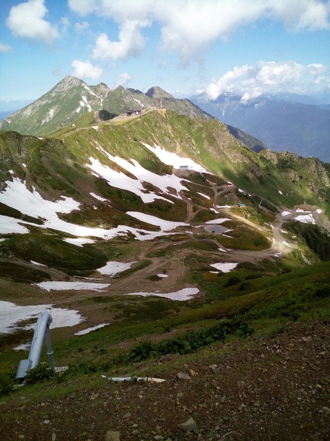 the mountains
