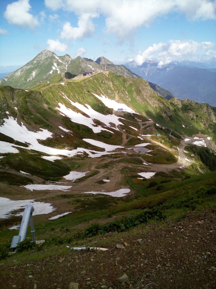 the mountains