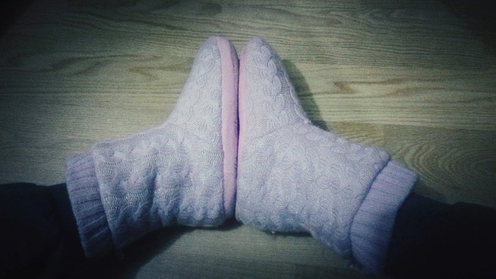 Pink slippers