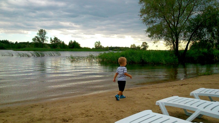 evening on the river