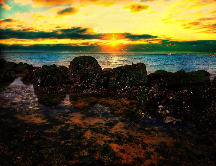Sunrise on Atlantic ocean