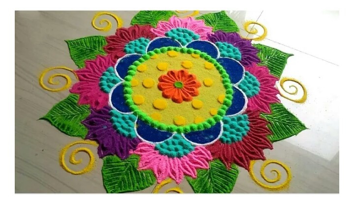 *Nice rangoli*