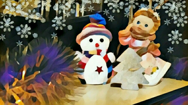 Snowman & Angel
