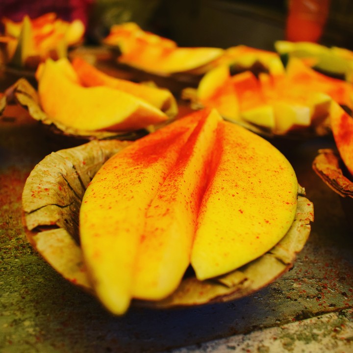 spiced mango slice