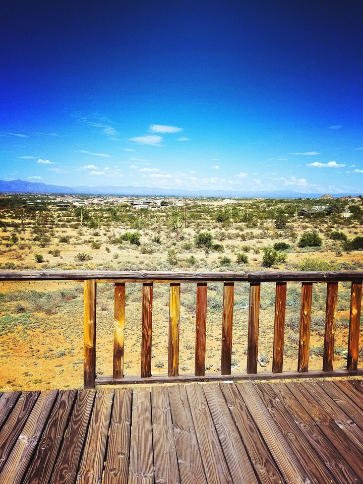 Deck in the desert