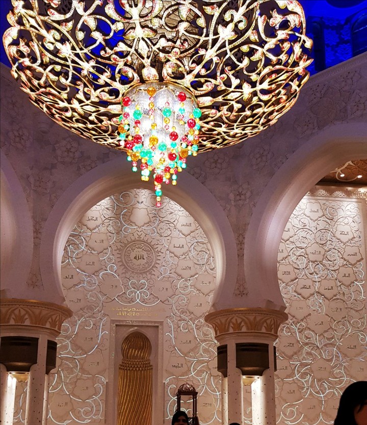 Inside the mosque