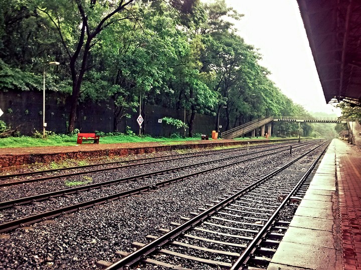 At konkan railway station.