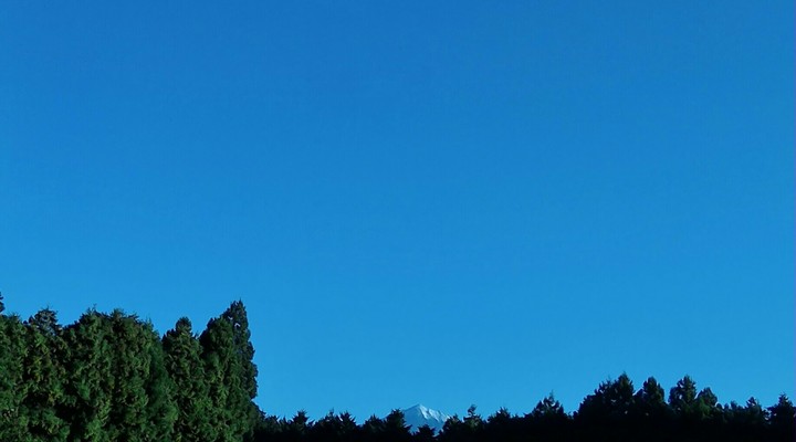 富士山と空