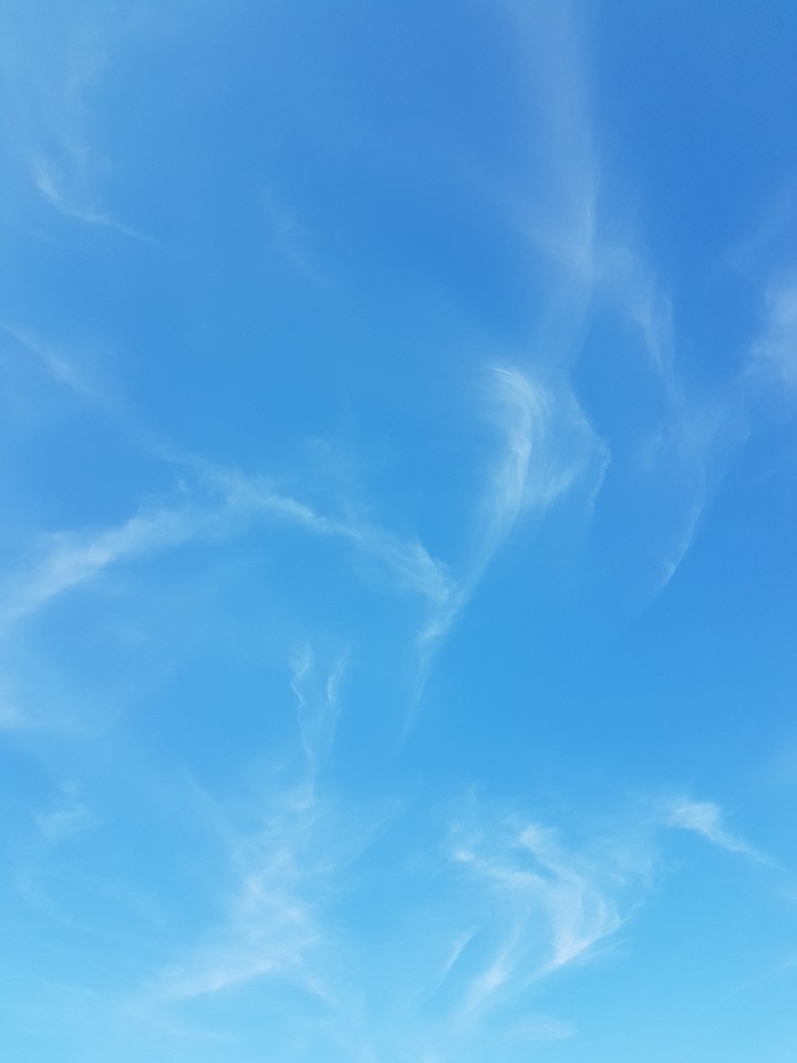 blue sky and clouds