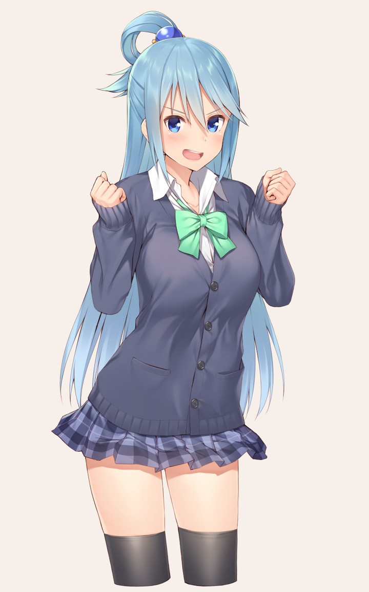 school uniform aqua